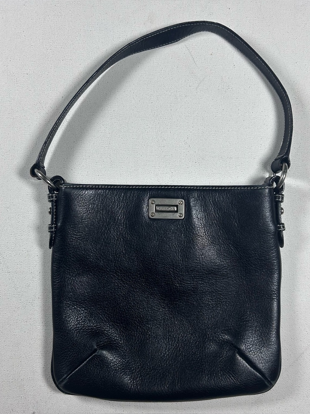 LAUREN RALPH LAUREN shoulder bag in black leather